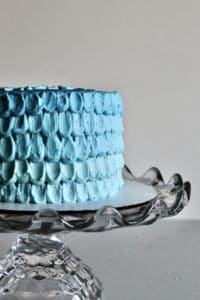 Blue Ombre cake (spoon design)