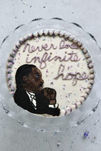 Buttercream transfer tutorial for MLK cake design