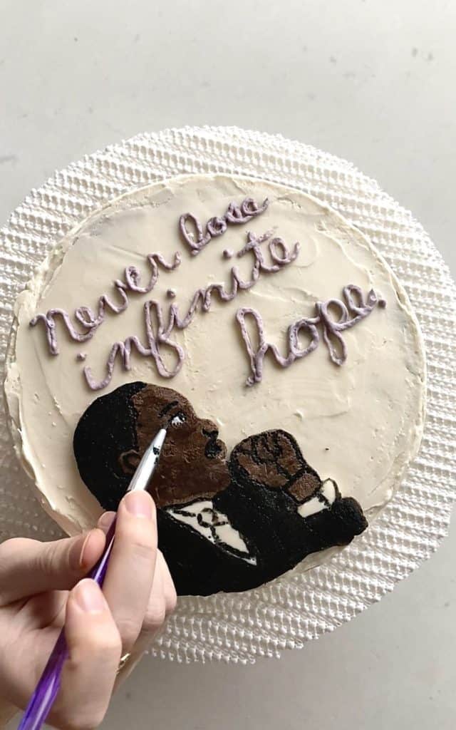 Painting Painting Martin Luther King Jr. cake design