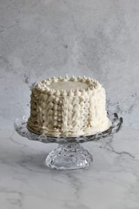 Image of textured buttercream cake