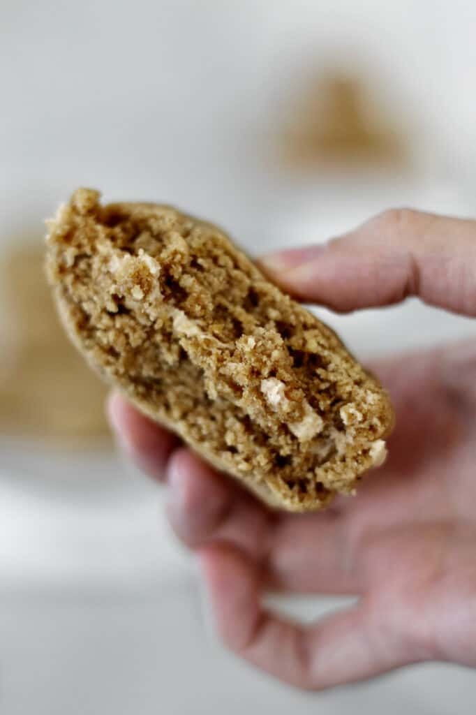 An inside look at this cookie sandwich