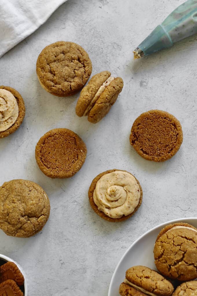 filling for Biscoff butter cookie sandwiches