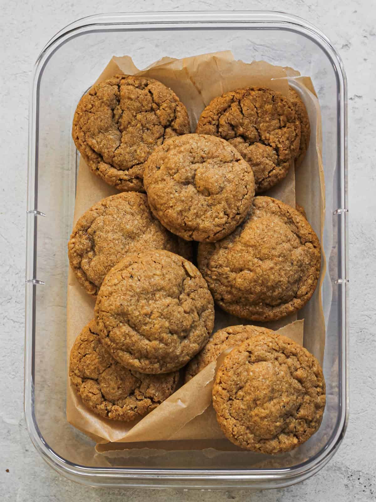 Container of cookies.