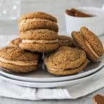 Hero image for Biscoff sandwich cookies filled with Biscoff buttercream.
