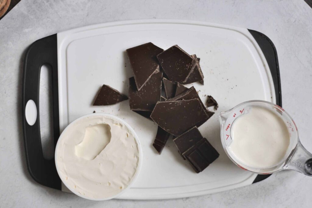 ingredients for chocolate mascarpone mousse