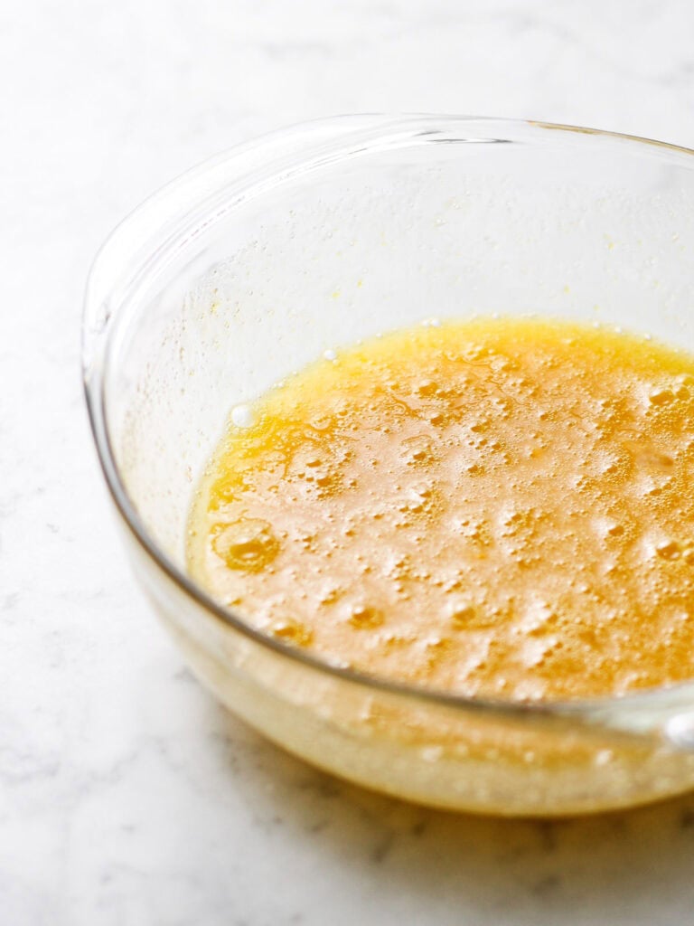 Batter for mini cakes.