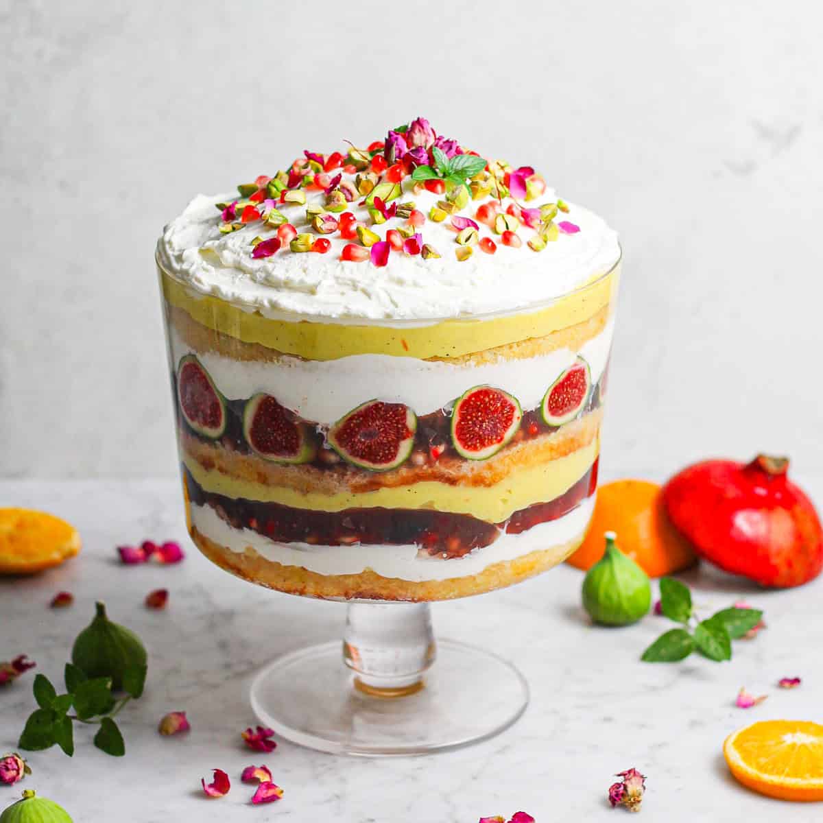 Saffron Orange Trifle with Cardamom - Susan Brings Dessert